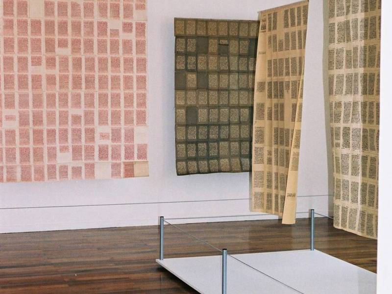 « Les peaux de papier », autre vue générale. Musée Géo-Charles, Echirolles, 2008