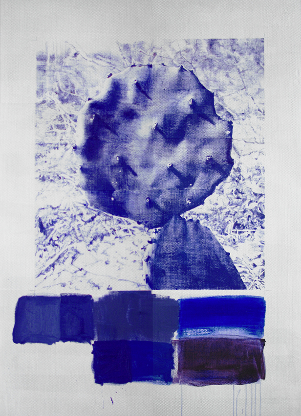 Marcel Berlanger, Opuntia, 2011 Huile sur fibre de verre 170 x 125 cm 66 7/8 x 49 1/4 in (Courtesy / Galerie Rodolphe Janssen)