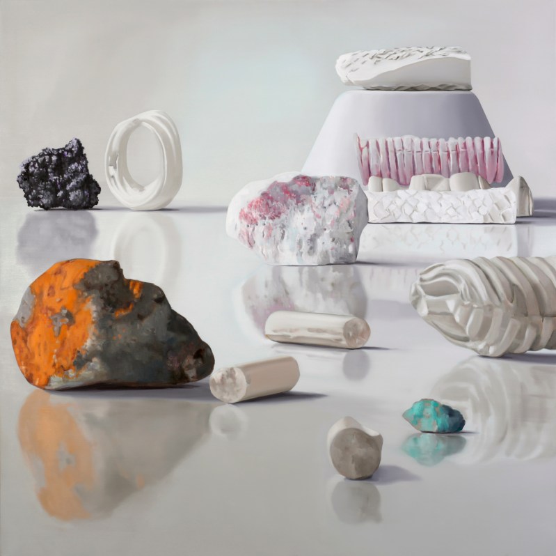 En amont Huile sur toile / 150x150cm / 2014