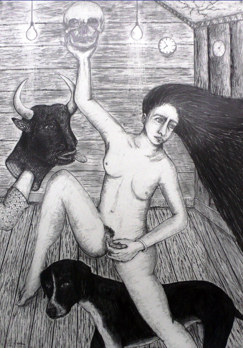 Extase, 2015, 70-100 cm, crayon sur papier